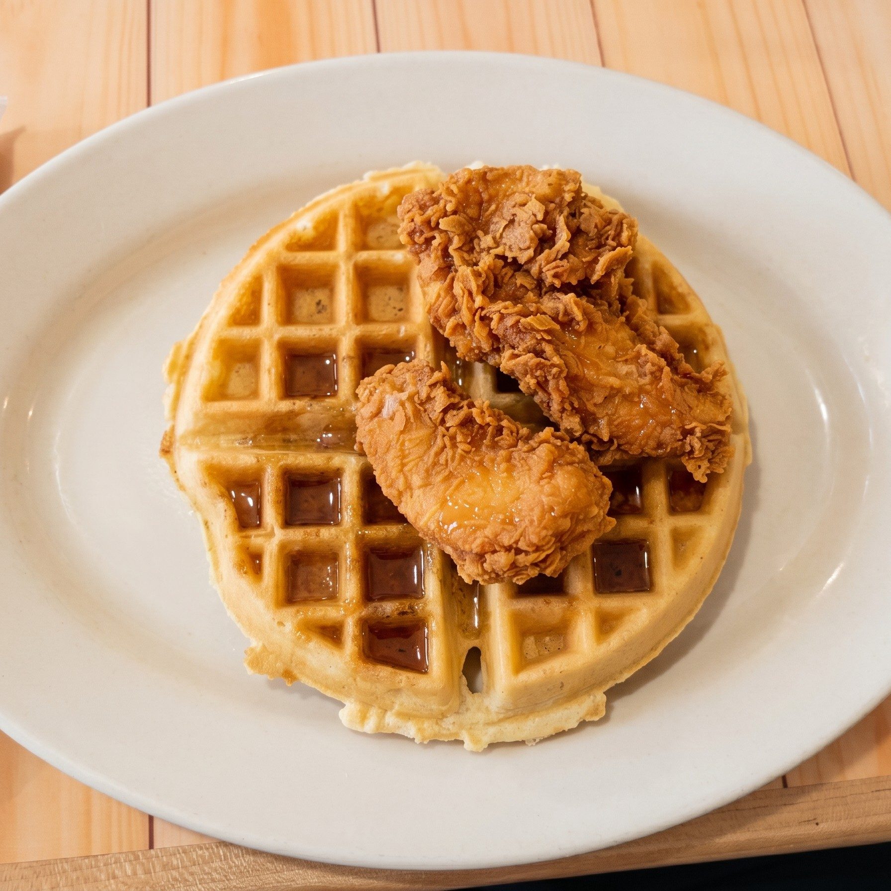 Chicken and Waffle.